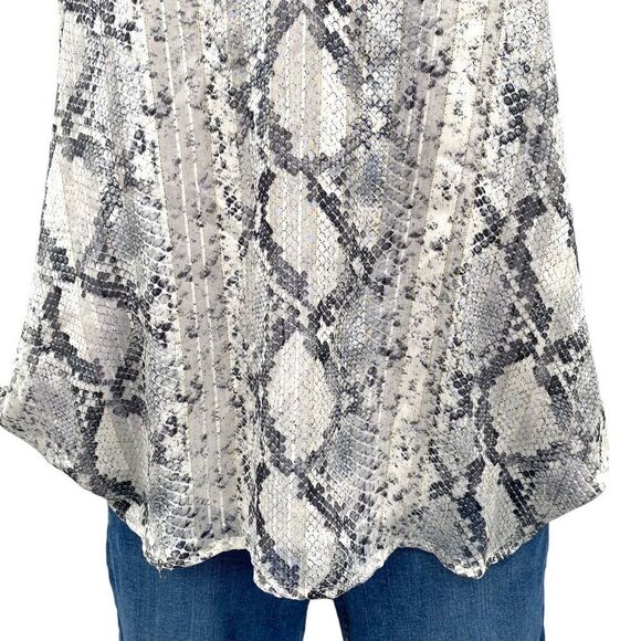 Adrienne snakeskin print tank Cami Gray Size M - Picture 6 of 8